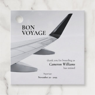 Etiquetas Para Lembrancinhas Retirement Travel Theme Modern Plane Bon Voyage