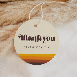 Etiquetas Para Lembrancinhas Retro 60s Vintage Color Obrigado