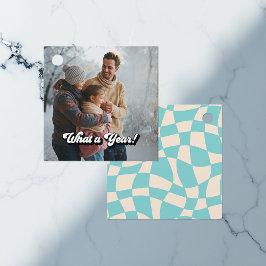 Etiquetas Para Lembrancinhas Retro "Que Ano!" Foto de Feriado