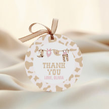 Rodeo Western Cowgirl Chá de fraldas Rosa