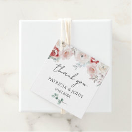 Etiquetas Para Lembrancinhas Romântica Rosa Elegante Floral Casamento Agradecim