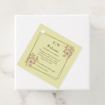 Rosa - Casamento Amarelo Celestial Monograma