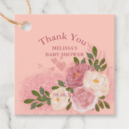 Etiquetas Para Lembrancinhas Rosa Dourada Glitter E Glam Personalizados