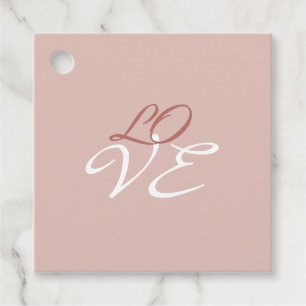 Etiquetas Para Lembrancinhas Rosa Dourado Amor Cor Caligrafia Script