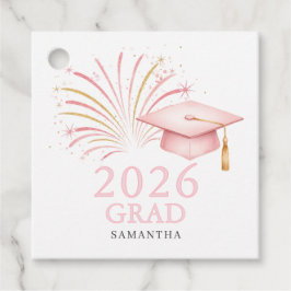 Etiquetas Para Lembrancinhas Rosa Dourado Moderno Graduado 2026