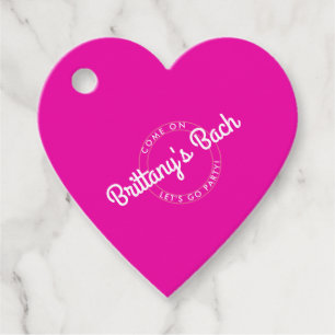Etiquetas Para Lembrancinhas Rosa Quente Dolly Retro Vamos à Festa!
