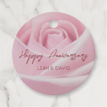Rosa rosa de aniversário feliz personalizado