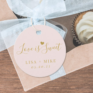 Etiquetas Para Lembrancinhas Rosa Suave O Amor é Doce Casamento