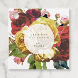 Etiquetas Para Lembrancinhas Rosas Boho do Jardim Inglês Casamento