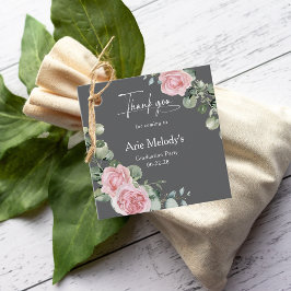 Etiquetas Para Lembrancinhas Rosas Cor-de-Rosa Modernas Script Formatura