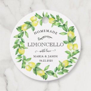 Etiquetas Para Lembrancinhas Rótulo de Limoncello Limão Vintage Produto tTag