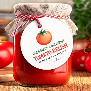Etiquetas Para Lembrancinhas Rótulo de Molho de Tomate Caseiro com tomate verme