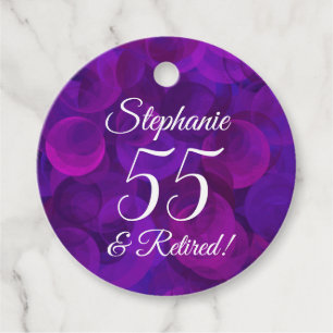 Etiquetas Para Lembrancinhas Roxo 55 Elegante e aposentadoria