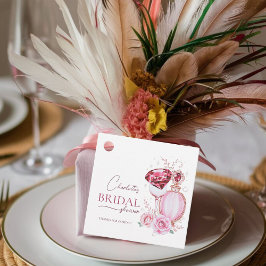 Etiquetas Para Lembrancinhas Rúbras Únicas e Chás de Panela de Rosas