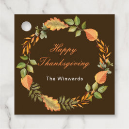 Etiquetas Para Lembrancinhas Rustic Autumn Fall Leaves Square Thanksgiving 