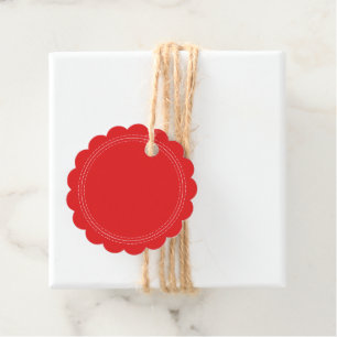 Etiquetas Para Lembrancinhas Rustic Homemade Simple Bright Red Write On