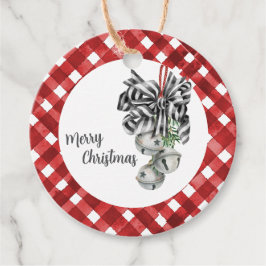 Etiquetas Para Lembrancinhas Rustic Red Gingham Noël