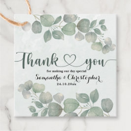 Etiquetas Para Lembrancinhas Rustic Watercolor Eucalyptus Greenerescência Obrig