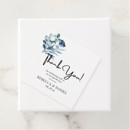 Etiquetas Para Lembrancinhas rustic watercolor illustration blue floral bouquet