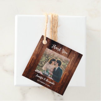 Etiquetas Para Lembrancinhas Rustic wood photo country wedding