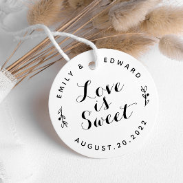 Etiquetas Para Lembrancinhas Rústico Script Amor é Doce Doces de Casamento
