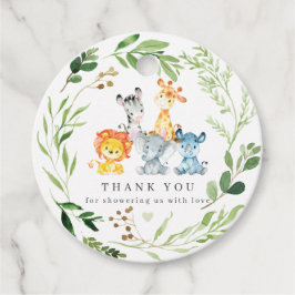 Etiquetas Para Lembrancinhas Safari Animals Baby Shower Favor Tags | Gift Tags