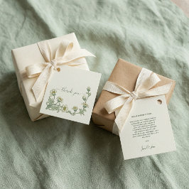 Etiquetas Para Lembrancinhas Sage Green Botanical Floral Wedding Thank You