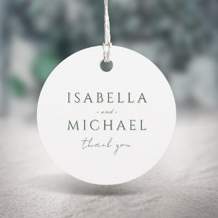 Etiquetas Para Lembrancinhas Sage Green Modern Classy Luxury Obrigado