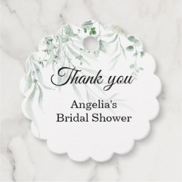 Etiquetas Para Lembrancinhas Sage Greenery Bridal Shower favor tag