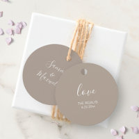 Sandy Beige - Marcas De Favor Do Casamento