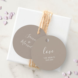 Etiquetas Para Lembrancinhas Sandy Beige - Marcas De Favor Do Casamento