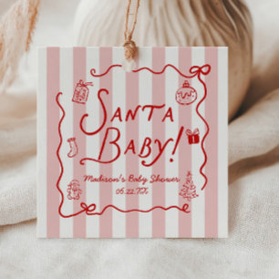 Etiquetas Para Lembrancinhas Santa Baby! Natal Caprichoso Chás de Bebê