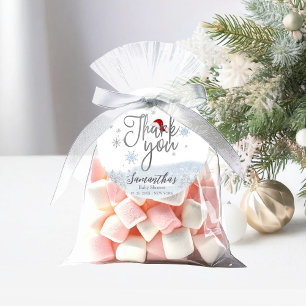 Etiquetas Para Lembrancinhas Santa Baby Natal Inverno Baby Shower Obrigado