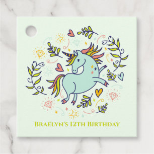 Etiquetas Para Lembrancinhas Sassy Unicorn Magical Birthday