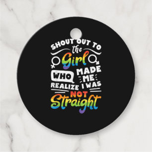Etiquetas Para Lembrancinhas Saudação à Garota Orgulho Lésbico LGBT Camiseta G