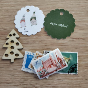 Etiquetas Para Lembrancinhas Scallop Gnome Gift Tag