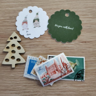 Etiquetas Para Lembrancinhas Scallop Gnome Gift Tag