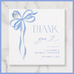 Etiquetas Para Lembrancinhas Script de Chá de panela do Elegante Blue Arco Obri<br><div class="desc">Um evento refinado é definido pela sua atenção aos detalhes, e este Chá de panela Elegante de Arco Azul Obrigado Tags de Favor adiciona o toque perfeito de finalização aos presentes convidados. Projetadas com uma fina fita azul pintada à mão e uma tipografia elegante, essas etiquetas garantem que cada presente...</div>