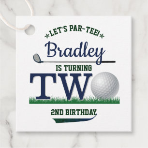 Etiquetas Para Lembrancinhas segundo aniversário de Golf PAR-TEE