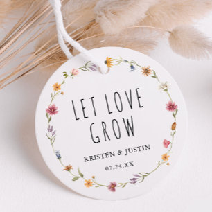Etiquetas Para Lembrancinhas Sementes de Flores Silvestres para Casamento Deixe