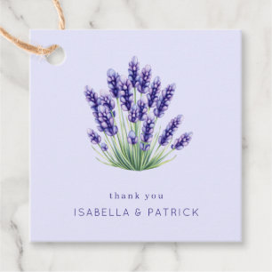 Etiquetas Para Lembrancinhas Sereno Floral de Lavanda em Aquarela