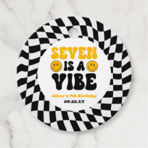 Seven Is A Vibe Retro Sétimo 7º Festa de Aniversár