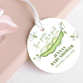 Etiquetas Para Lembrancinhas Sexo Verde Neutro Duas Ervilhas num Pod