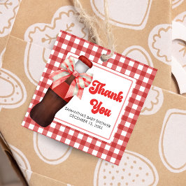 Etiquetas Para Lembrancinhas She's Ready to Pop Baby Shower Square