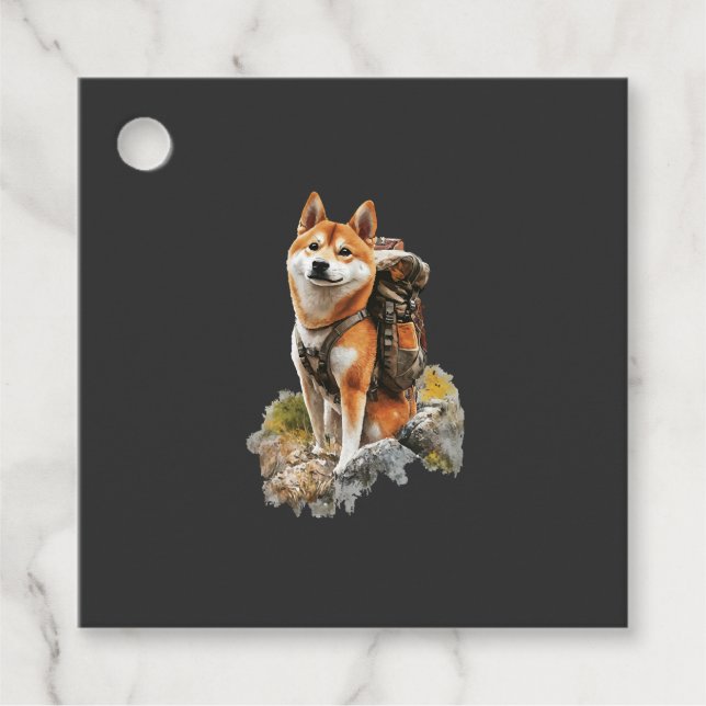 Etiquetas Para Lembrancinhas Shiba Pitbull Inu (Frente)