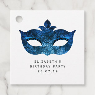 Etiquetas Para Lembrancinhas Shimmering Blue Velvet Debutante