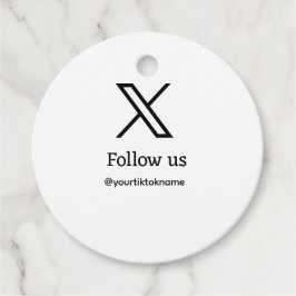 Etiquetas Para Lembrancinhas siga-nos twitter X username social media add QR