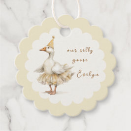 Etiquetas Para Lembrancinhas Silly Goose 3rd Birthday Yellow Watercolor