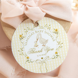 Etiquetas Para Lembrancinhas Silly Goose Gender neutral Gingham Thank you