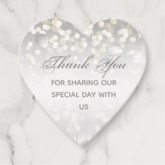 Etiquetas Para Lembrancinhas Silver de inverno e Casamento Sparkle Dourado